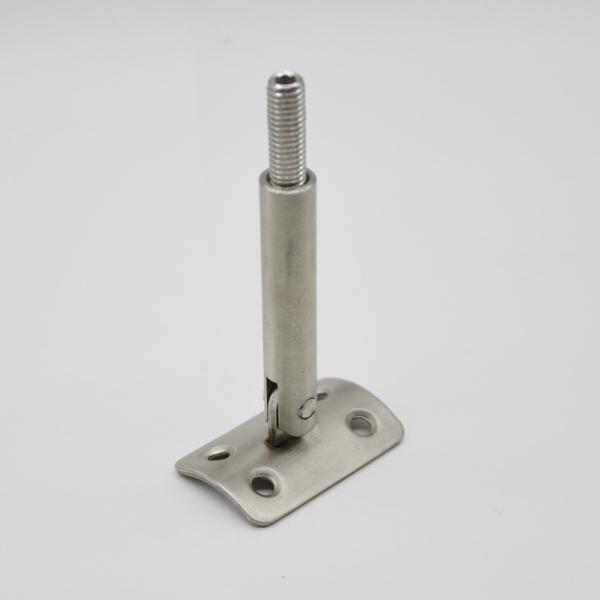 Stainless steel 304 rail connector RS0872 post to rail tube satin finishing, M8, length 72mm