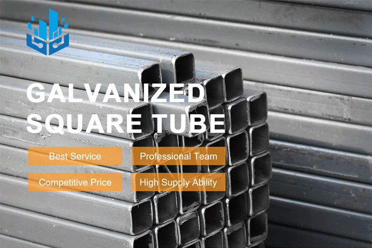 Invoicing By Theoretical Weight Carbon Steel Galvanized Square Rectangular Hollow ERW Tube Oil Pipe Grade Q195 Q235 Q345