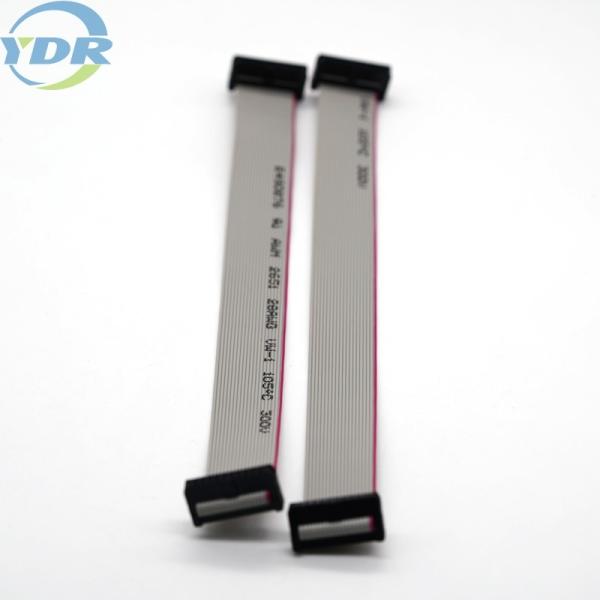 Double Row 120mm IDC Flat Cable , UL2651 28AWG Grey Ribbon Cable