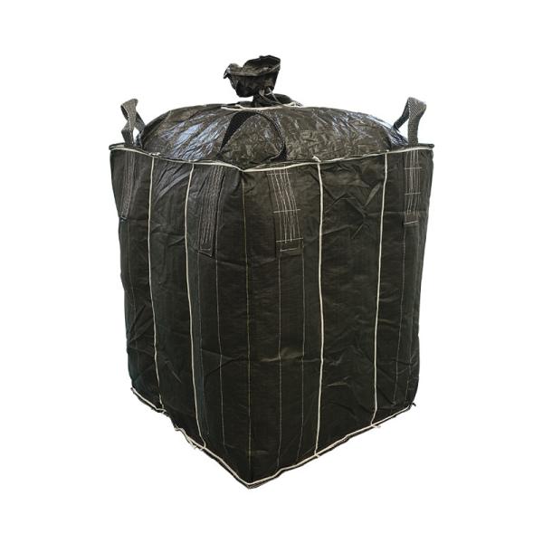 Anti Static Baffle Bulk Bags , Breathable Bulk Bags Tubular Type With Two Loops