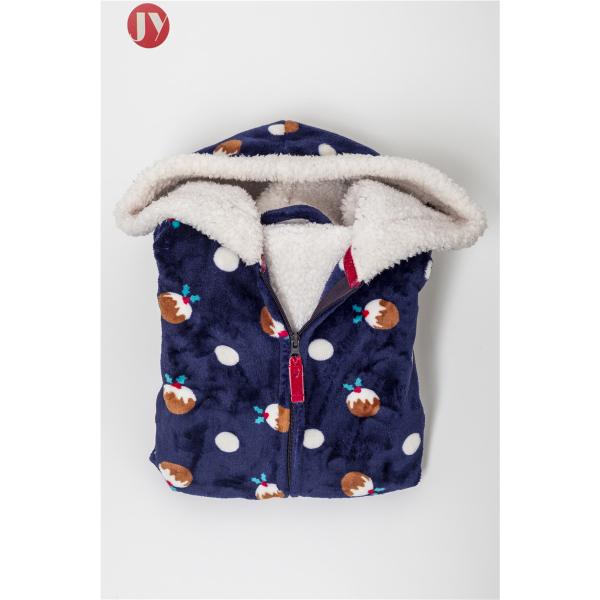 Super Soft printed Adult hoodie plush Onesie breathable footed pajamas Family Sleepwear OEM