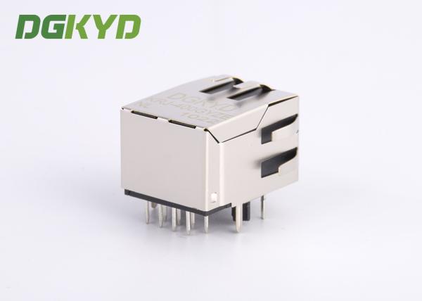 Jaque modular cat6 rj45 com Magnetics interno, HR911102A da montagem industrial do painel