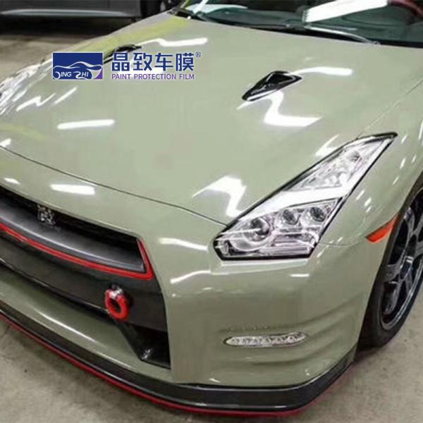 WRAPMASTER ROHS Certificate Car Sticker Air Bubble Free car film Clear Protection Khaki Green Car Wrapping