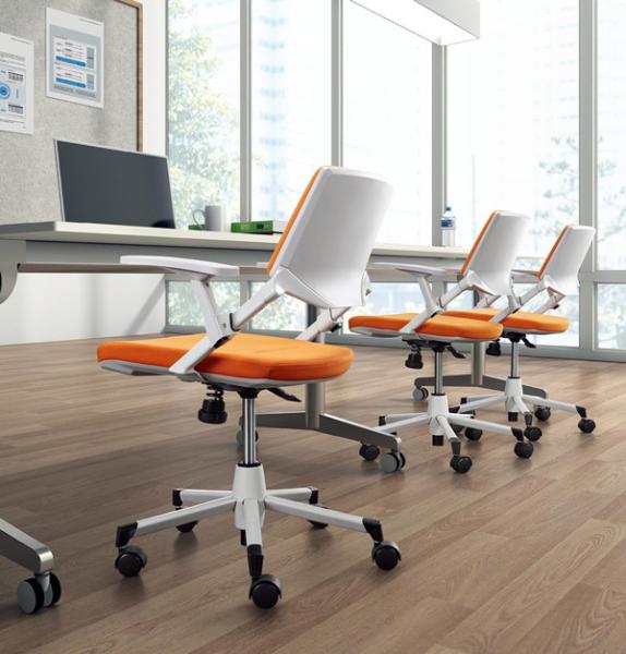 Altura baixa de nylon dustproof luxuosa moderna da cadeira do escritório do giro ajustável