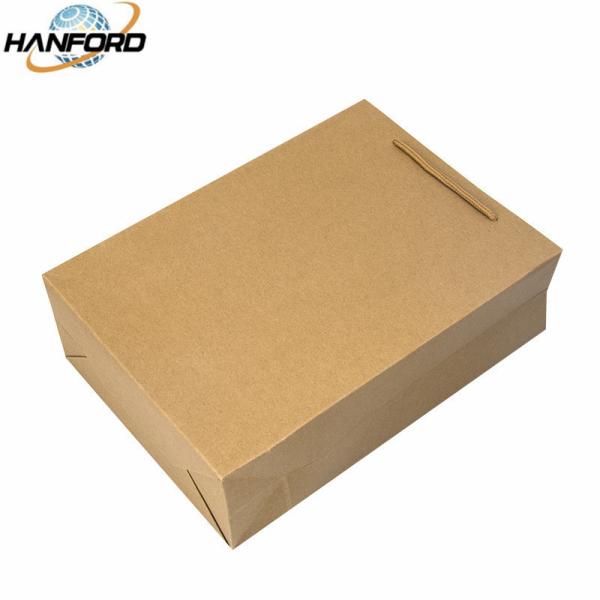 Brown Biodegradable Bulk Craft Paper Bags , Durable Paper Shopping Bags With Handles