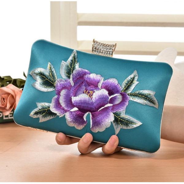 European and American vintage evening bags embroidered clutch bride