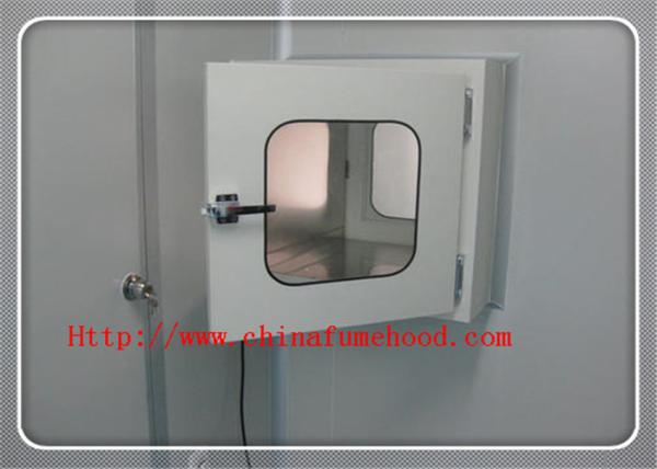 White Antirust Cleanroom Cleaning Equipment Pass Through Box For Pharmaceutical