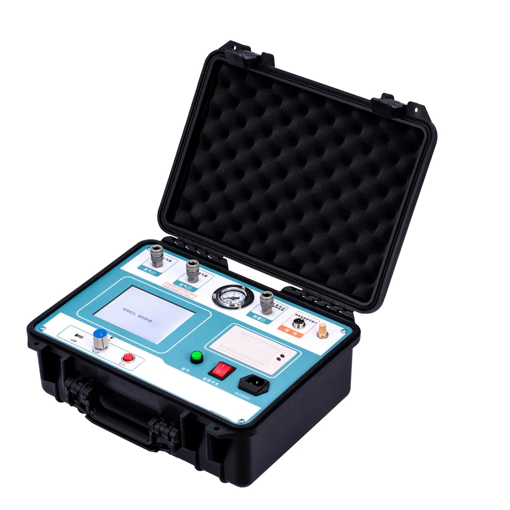 Intelligent High-Precision Automatic SF6 Density Relay Calibrator | Portable Aluminum Alloy Tester for Gas Engineering Applications
