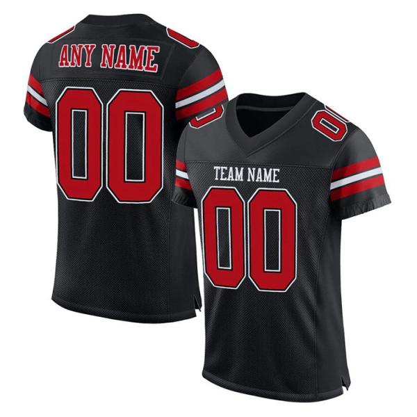 Odorless Mesh Printed Football Jersey Breathable Round Collar