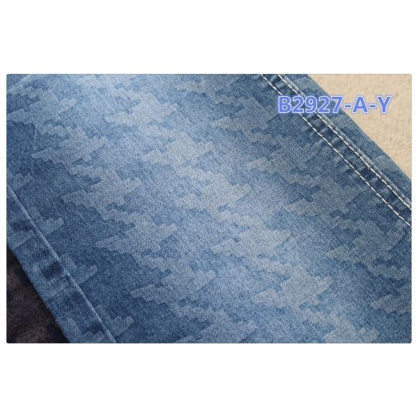 8.5 oz Floral Printed Cotton Stretch Denim Fabric