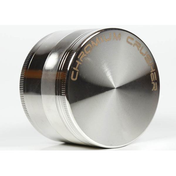 Chromium Zinc Alloy Metal Grinder Weed Flat Plate Smoke Mill / Crusher 40 50 55 63 75mm
