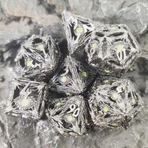 Polyhedral Dice Edge Resin  Gemstone Translucent  Hand Carved Durable For Savage World