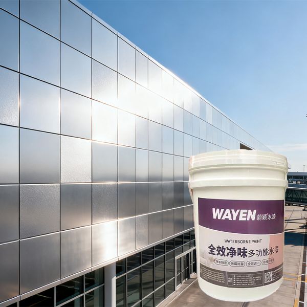 WF-700 Eco-friendly Water-based Metal Fluorocarbon Paint Retrofit Outdoor Waterproof UV-resistant Metallic Fluorocarbon Coating