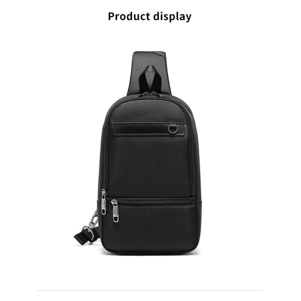 OEM ODM Легкий водонепроницаемый кроссбоди мужской рюкзак с USB-портом