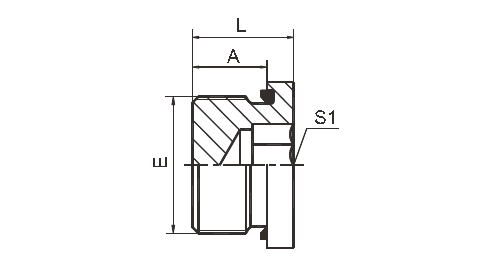 4mn - Wd Metric Hollow Hex Plug  Male Captive Seal cold - Forged Technics