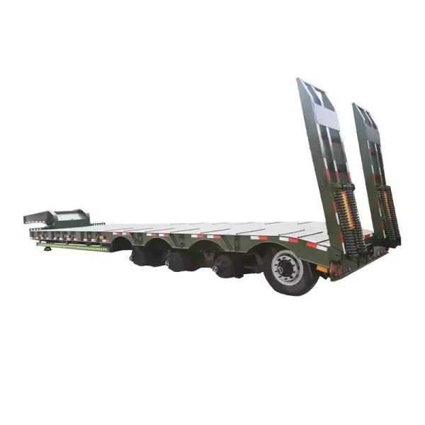 Triangle /Double Coin 3 Axles 40FT Container Flat Bed Platform Trailer for Vietnam