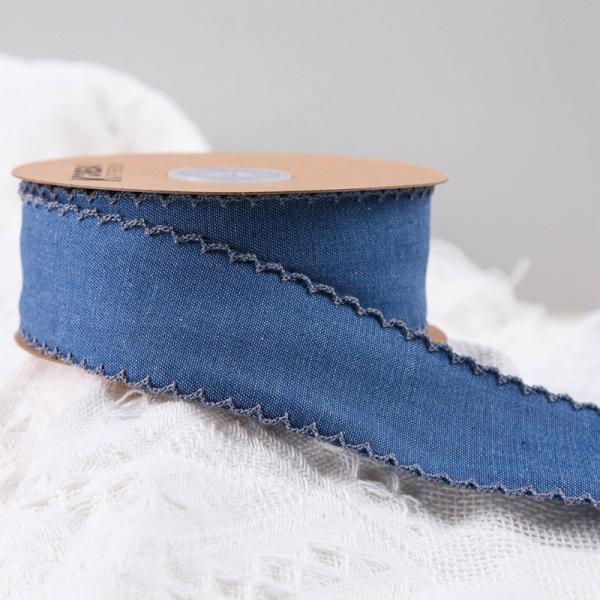 Décoration de vêtements Jeans ruban 38mm double face bord tissé