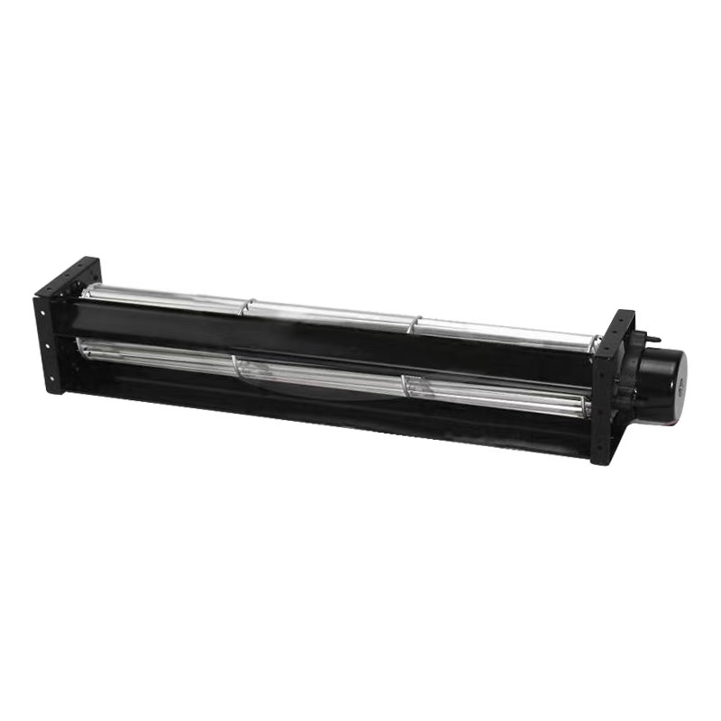 High-Volume Silent Cross-Flow Fan HY-43DC Customizable OEM Aluminum Alloy 1 Year Warranty for Elevator Farm DC12V/24V Motor Air