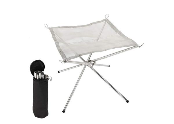 42cm X 42cm Portable Stainless Steel Fire Pit Outdoor Bbq Fire Stove