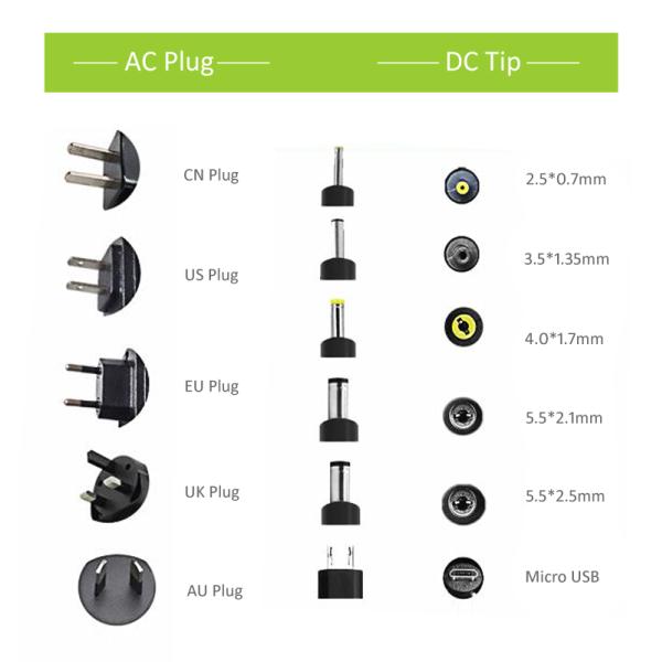 Переходник 12v водителя СИД штепсельной вилки AU Великобритании США автоматизация 1,5 AMP промышленная
