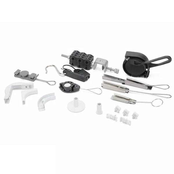 65*65*54mm Drop Cable Tension Clamp with Bluetooth Network and C Type Retractor Hook