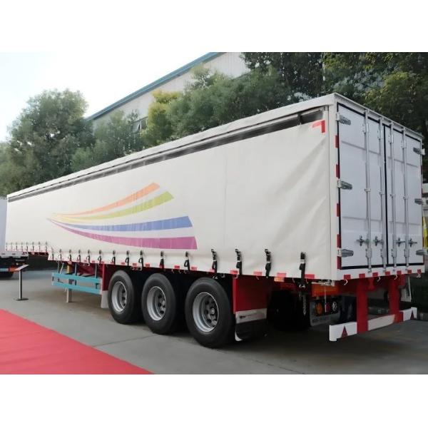 Semi remolque de tela de lonas para bebidas y verduras