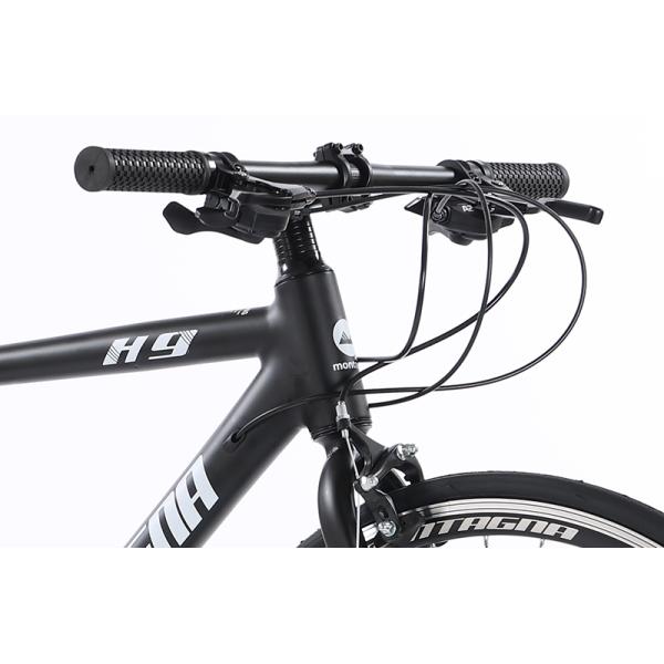 GOMID Alloy Road Custom Bicycle 700c Hybrid Road Bike With Simulated Carbon Fiber Frame