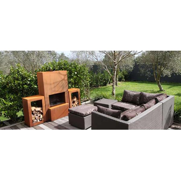 Outdoor Fireplace Corten Steel Wood Burning Fire Pit GN-FP-510