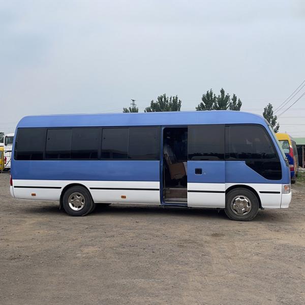 30 Seater Toyota Coaster Bus with Manual Transmission and Euro 3 Emission Standard