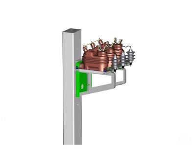 3CT trifásico milivolt 17.5kV Polo montou o transformador de medida