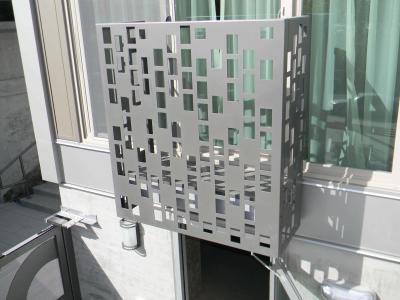 Protector de parede de limpeza de alumínio metal de limpeza de ar cobertura de ar condicionado cobertura de ar condicionado