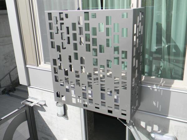Protector de parede de limpeza de alumínio metal de limpeza de ar cobertura de ar condicionado cobertura de ar condicionado