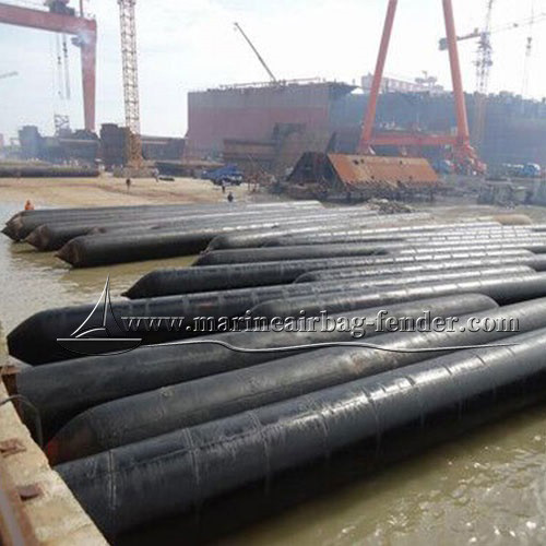 Composed Ship Launching Airbag 0.3m To 3.0m Diameter Natural Rubber Marine Lifting Airbag