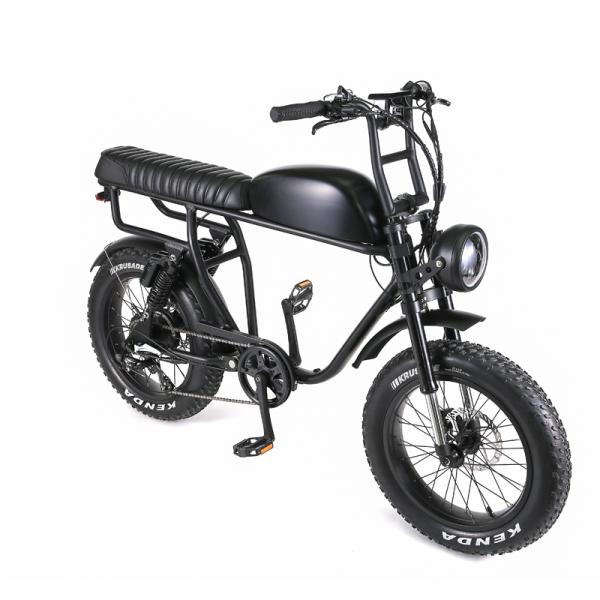 7 Speed Newest 73 Model Suspension Super Vintage Electric Retro MotorBike Fat E Bike 1000W