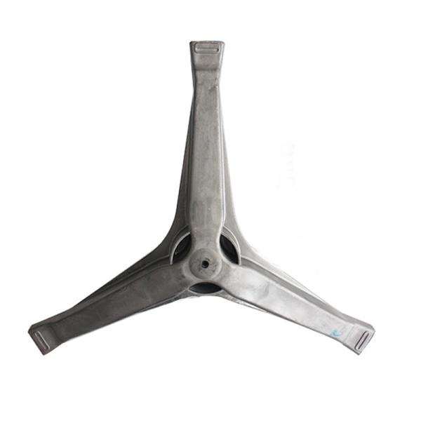 Puliendo con chorro de arena la aleación de aluminio a presión trípode de la lavadora de la fundición