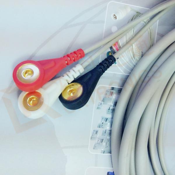 Generic AAMI ECG Patient Cable 6 Pin 5 Leads PVC Insulation Solid Conductor
