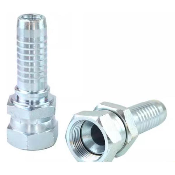 Reusable JIC  Stainless Steel Female Hydraulic Hose Connectors with Hexagon Head Type