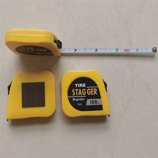Yellow Color Racing Car Stagger Tape Measure Tap 10 Feet * 1/4 with Imperial Measurement System and Magnetic Tools