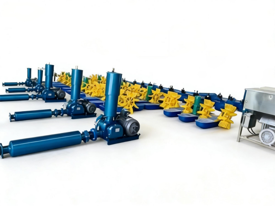 5.5kw Roots Blower Paddle Wheel Aerator Type High Pressure for Fish Shrimp Pond Aeration