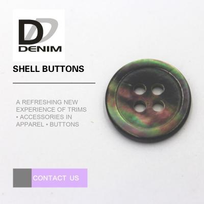 Botões de Shell multicoloridos da pérola 4 furos para a roupa do bebê/camiseta de lã