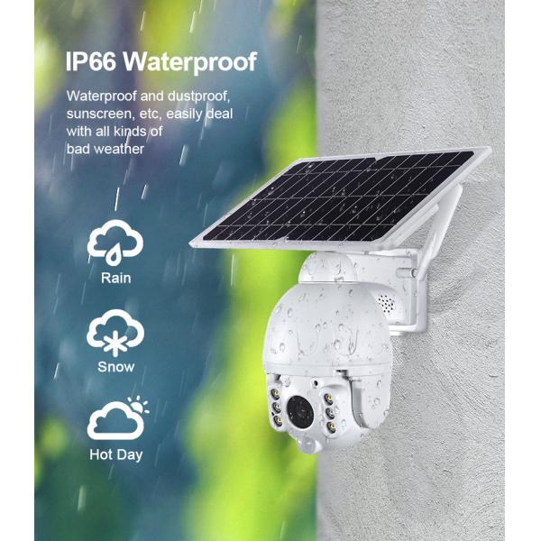 Батарея камеры PIR IP66 1080P HD купола WIFI IP панели солнечных батарей 2MP PTZ TUYA умная