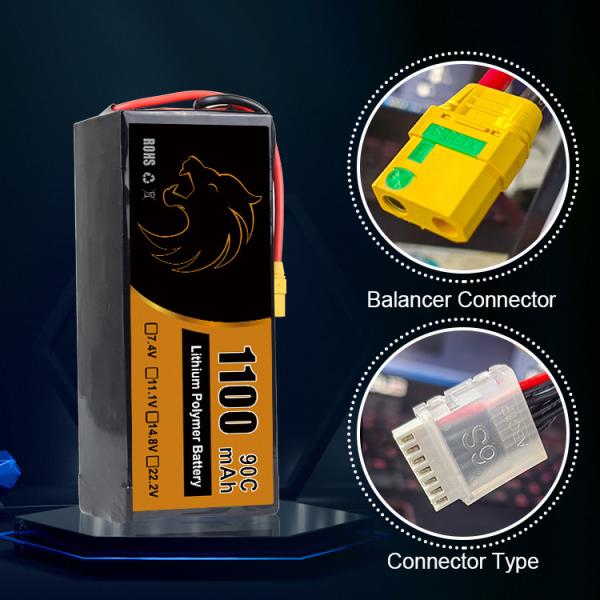 Manufacturer High Capacity 1100mAh Lipo Drone Battery Pack for Aerial Photography and UAV