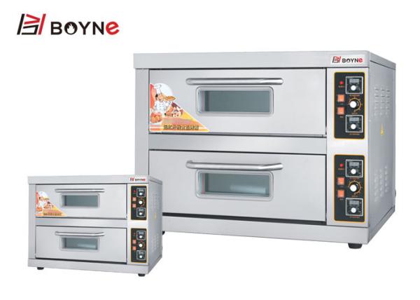 Stainless Steel Bakery Deck Oven Electirc Two Deck For Hotel