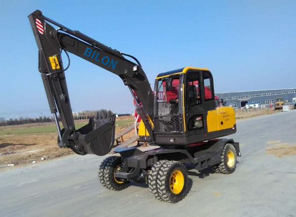 Легкий экскаватор построителя дороги деятельности экскаваторы резиновой автошины экскаватора колеса 7 тонн