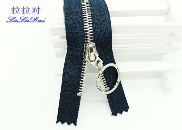 Euro Teeth Two Way Open End Metal Jacket Zippers 26 Inch Black Tape 10 # Customized