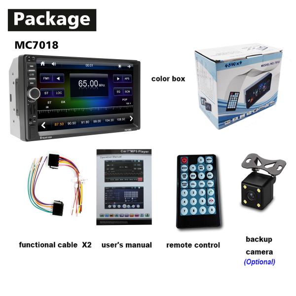 Продайте 7 шум оптом стерео 2 автомобиля монитора дюйма с управлением 1080П \ соединения мобильного телефона \ основным управляющим воздействием К200С