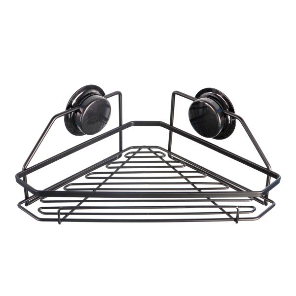 Чернота окислила вися угловую стену полки ливня установила OEM ISO9001 ODM полок