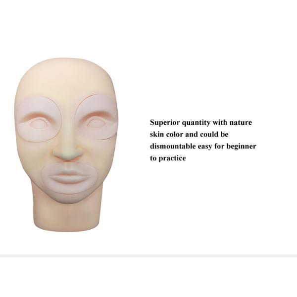 piel permanente de la práctica del tatuaje del maquillaje de la cabeza reutilizable del maniquí 5D