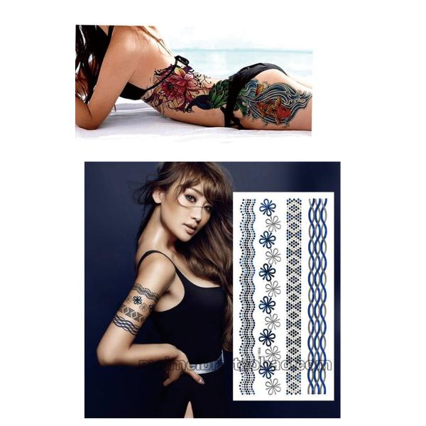 Gold Foil Body Tattoo Sticker