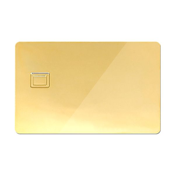 Blank Custom Metal Business Cards Glossy / Matte EMV Chip Cards For Laser Engraving And Printing